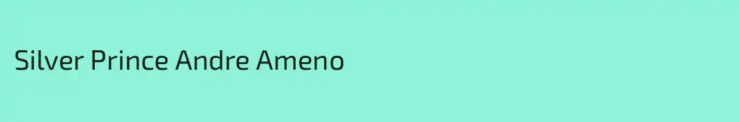 Silver Prince Andre Ameno 